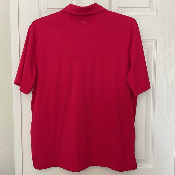 Tommy Bahama Men’s Short Sleeve Polo Golf Shirt Dark Pink Supima Cotton Size L - Picture 4 of 7